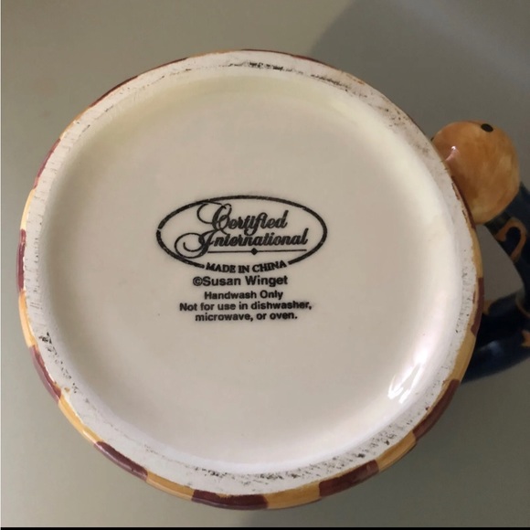 SUSAN WINGET Christmas Elf Coffee Cup Mug Certified International/Christmas Mugs - Picture 5 of 5